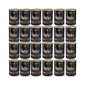 Reflex Plus 400 gr 24 Adet Biftekli Et Parçacıklı Köpek Konservesesi