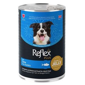 Reflex Plus 400 gr Jelly Ton Balıklı Et Parçacıklı Köpek Konservesi