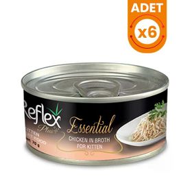 Reflex Plus 6x70 gr Kitten Tavuklu Yavru Konserve Kedi Maması