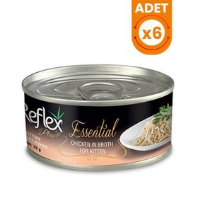 Reflex Plus 6x70 gr Kitten Tavuklu Yavru Konserve Kedi Maması