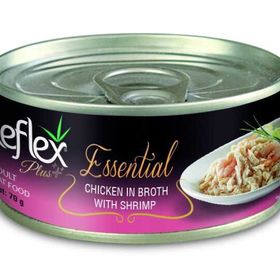 Reflex Plus 70 gr Essential Tavuk Parçalı ve Karidesli Et Sulu Yetişkin Kedi Maması