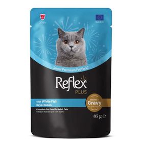 Reflex Plus 85 gr Balıklı Sos İçinde Parça Etli Yetişkin Kedi Konservesi