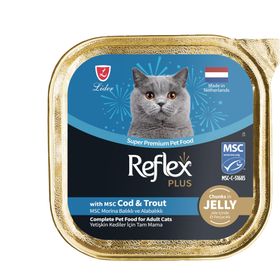 Reflex Plus 85 Gr Chunks In Jelly With Cod&Trout Yetişkin Kedi Maması