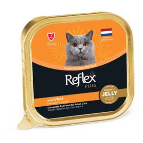 Reflex Plus 85 gr Jöle İçinde Parça Dana Etli Yetişkin Kedi Konservesi