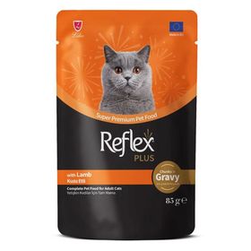 Reflex Plus 85 gr Kuzulu Sos İçinde Parça Etli Yetişkin Kedi Konservesi