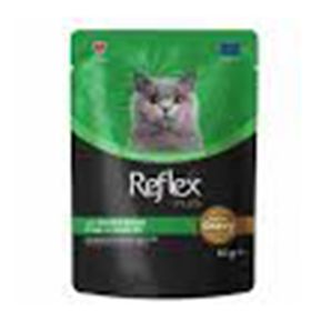 Reflex Plus 85 Gr Sos İçinde Et Parçacıklı Ördekli & Tavşanlı Yetişkin Kedi Maması