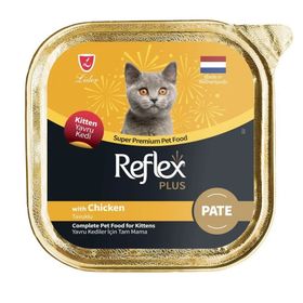 Reflex Plus Alu Tray 85 gr Tavuklu Kıyılmış Pate Yavru Kedi Yaş Mama