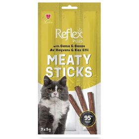 Reflex Plus Av Hayvanı ve Kazlı Tahılsız 3x5 gr Kedi Ödül Çubuğu