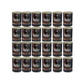Reflex Plus Biftekli Et Parçacıklı 24x400 gr Yetişkin Köpek Konservesi