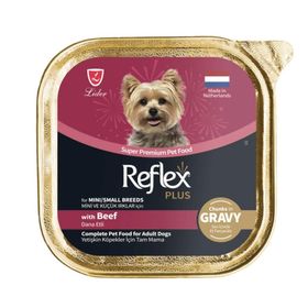 Reflex Plus Dana Etli 85 gr Mini ve Küçük Irk Yetişkin Köpek Konservesi