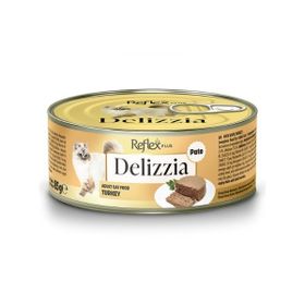 Reflex Plus Delizzia Hindi Etli Ezme Yetişkin 85 gr Kedi Konservesi