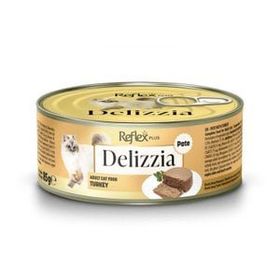 Reflex Plus Delizzia Hindi Etli Ezme Yetişkin 85 gr Kedi Konservesi