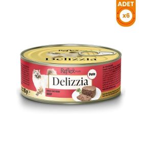 Reflex Plus Delizzia Kıyılmış Dana Etli 6x85 gr Yetişkin Konserve Kedi Maması