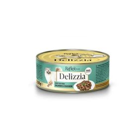 Reflex Plus Delizzia Sos İçinde Somonlu ve Tavuklu Parça Etli Yetişkin 85 gr Kedi Konservesi