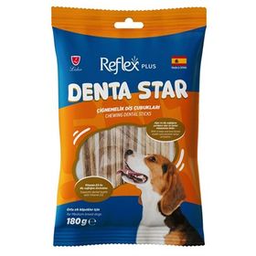 Reflex Plus Denta Star Diş Sağlığı Destekleyici Orta Irk 180 gr Köpek Ödül Maması
