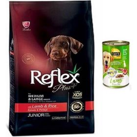Reflex Plus Dog Medium Large Junior Orta ve Büyük Irk 3 kg Kuzu Etli Yavru Köpek Maması