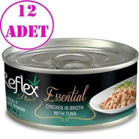 Reflex Plus Essential Tavuklu ve Ton Balıklı 12x 70 gr Konserve Yetişkin Kedi Maması