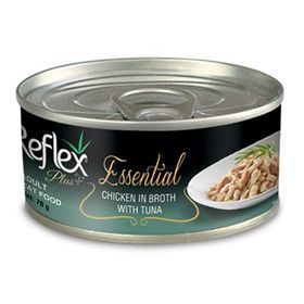 Reflex Plus Essential Tavuklu ve Ton Balıklı Konserve Yetişkin Kedi Maması 70 gr