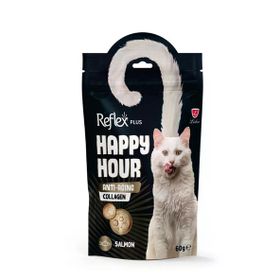 Reflex Plus Happy Hour Anti-Aging Collagen Somonlu 60 gr Kedi Ödül Maması