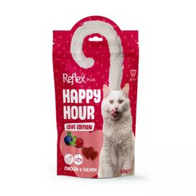 Reflex Plus Happy Hour Love Edition Tavuk ve Somonlu 60 gr Kedi Ödül Maması