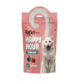 Reflex Plus Happy Hour Tavuklu Yaban Mersinli ve Kızılcıklı Kısırlaştırılmış 60 gr Kedi Ödül Maması