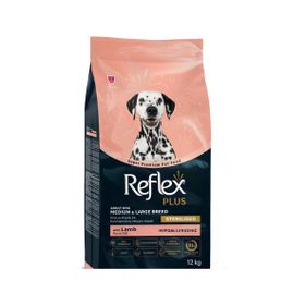 Reflex Plus Hipoalerjenik Kuzulu 12 kg Orta ve Büyük Irk Kısırlaştırılmış Yetişkin Köpek Maması