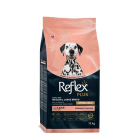 Reflex Plus Hipoalerjenik Kuzulu 12 kg Orta ve Büyük Irk Kısırlaştırılmış Yetişkin Köpek Maması