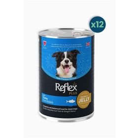Reflex Plus Jelly Ton Balıklı 400 gr 12'li Yetişkin Konserve Köpek Maması