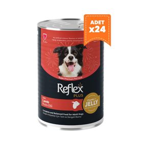 Reflex Plus Jöle İçinde Kuzu Etli 24x400 gr Yetişkin Konserve Köpek Maması