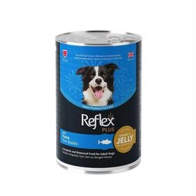 Reflex Plus Jöle İçinde Parça Etli Ton Balıklı 400 gr Yetişkin Köpek Konserve Maması