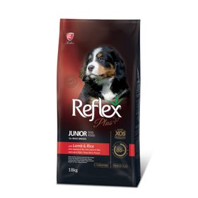 Reflex Plus Junior Kuzu Etli Pirinçli Büyük Irk 18 kg Yavru Köpek Maması