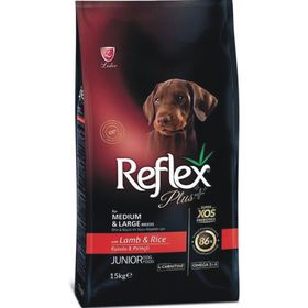 Reflex Plus Junior Kuzu Etli Ve Pirinçli Orta ve Büyük Irk 3 kg Yavru Köpek Maması