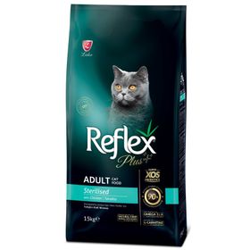 Reflex Plus Kısırlastırılmış Tavuk Etli 15 kg Yetişkin Kedi Maması