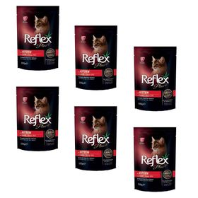 Reflex Plus Kitten Pouch Gravy Kuzu Etli Soslu Yavru Kedi Yaş Maması 100 Gr- x6 ADET