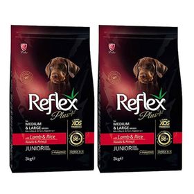 Reflex Plus Kuzulu ve Pirinçli Orta ve Büyük Irk 2x3 kg Yavru Köpek Maması