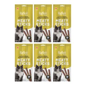 Reflex Plus Meaty Sticks Av Hayvanı ve Kaz Etli 3x5 gr 6 Adet Kedi Ödül Maması
