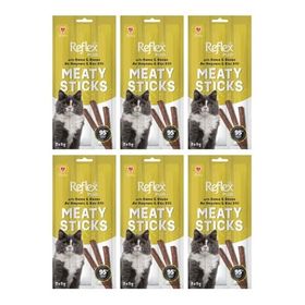 Reflex Plus Meaty Sticks Av Hayvanı ve Kaz Etli 3x5 gr 6 Adet Kedi Ödül Maması