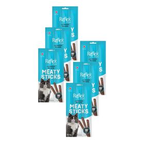 Reflex Plus Meaty Sticks Somonlu 3x5 gr 6 Adet Kedi Ödül Maması