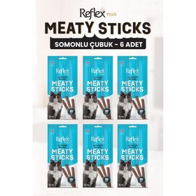 Reflex Plus Meaty Sticks Somonlu 3x5 gr 6 Adet Kedi Ödül Maması