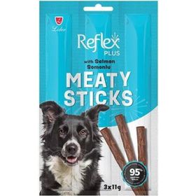Reflex Plus Meaty Sticks Somonlu Tahılsız 3x11 gr Köpek Ödül Çubuğu