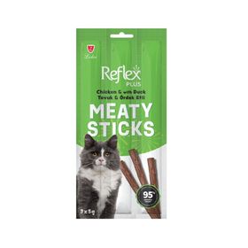 Reflex Plus Meaty Sticks Tavuklu ve Ördek Etli 3x5 gr 1 Adet Kedi Ödülü