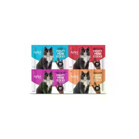 Reflex Plus Mini Mix Somonlu Kuzu Etli Biftekli Kısır Tavuk 20x2 gr Kedi Ödülleri