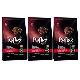 Reflex Plus Orta Büyük Irk Kuzulu Pirinçli 3x3 kg Yavru Köpek Maması