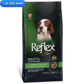 Reflex Plus Orta ve Büyük Irk Tavuklu 1 kg Açık Köpek Maması