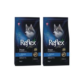Reflex Plus Orta ve İri Irk Somonlu 2x3 kg Yetişkin Köpek Maması