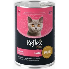 Reflex Plus Pate İçinde Et Parçacıklı Somonlu 395 gr Yavru Kedi Maması