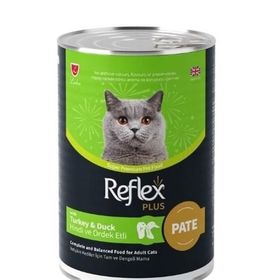 Reflex Plus Pate İçinde Hindi ve Ördek Etli 395 gr Yetişkin Konserve Kedi Maması