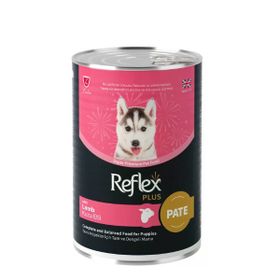 Reflex Plus Pate İçinde Kuzu Etli 395 gr 1 Adet Yavru Konserve Köpek Maması