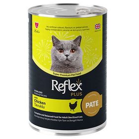 Reflex Plus Pate Sterilised Tavuklu Kısırlaştırılmış 400 gr Kedi Konservesi