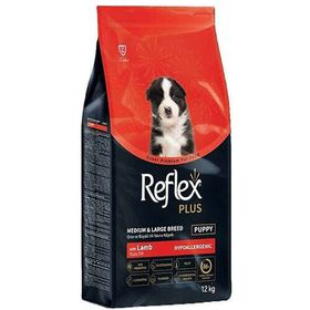 Reflex Plus Puppy Kuzu 12 kg Orta ve Büyük Irk Yavru Köpek Maması